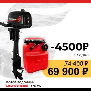 Мотор лодочный GOLFSTREAM T5NBMS