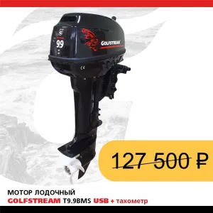 Мотор лодочный GOLFSTREAM T9.9BMS USB