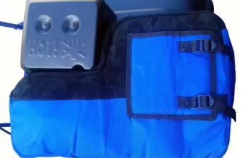 Чехол двигателя на буксировщик с огнеупорной вставкой модернизированный 9-15 л.с. Черный 3
