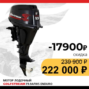 Мотор лодочный GOLFSTREAM F9.9AFWS Enduro (карбюратор)
