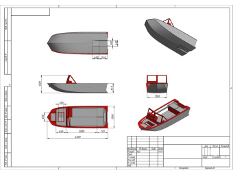 Лодка ПНД ADMIRAL Тайшет 400 Pro(5)